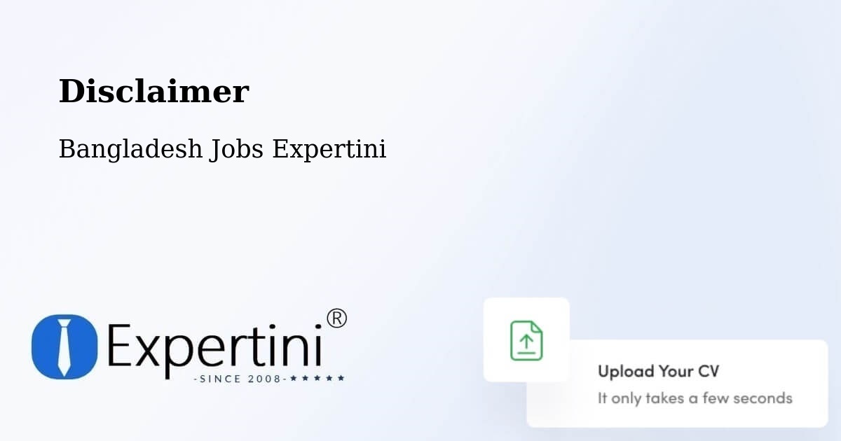 Disclaimer – Barguna - Bangladesh Jobs Expertini